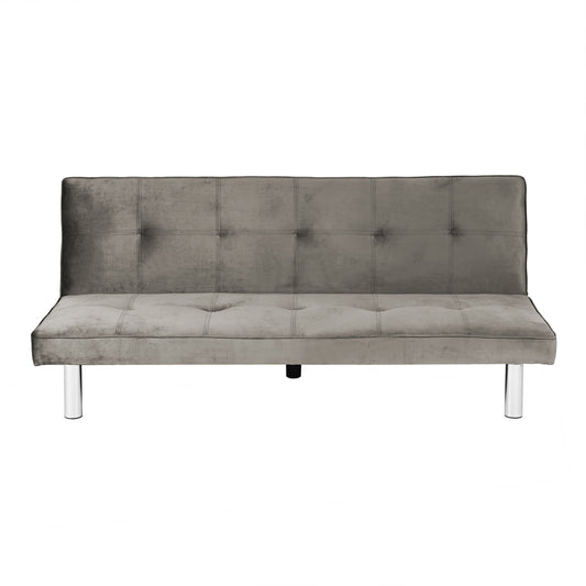 BANQUETTE CONVERTIBLE CLIC CLAC CHROME TAUPE