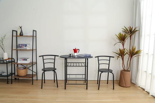 Ensemble table + 2 chaises CARRY Mdf l 80 cm