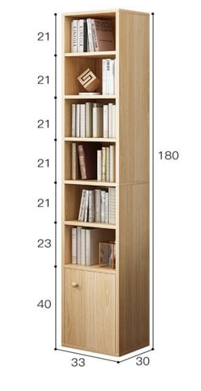 BIBLIOTHEQUE WOODLINE EN BOIS 180CM