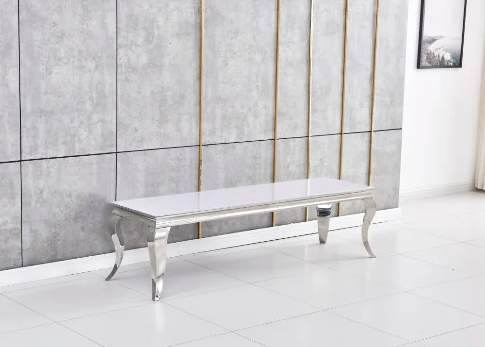 Meuble TV BAROQUE Chrome 160x45x45 cm