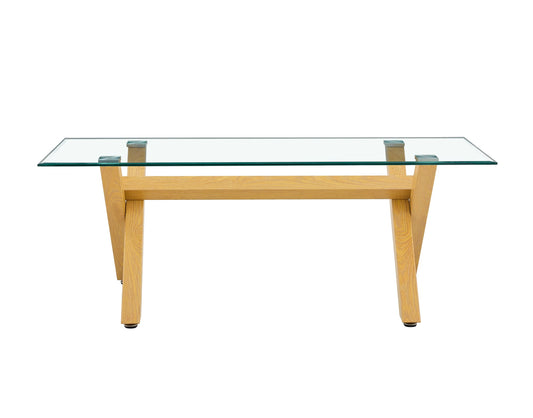 TABLE BASSE IXE BOIS TRANSPARENT 120x60x45cm