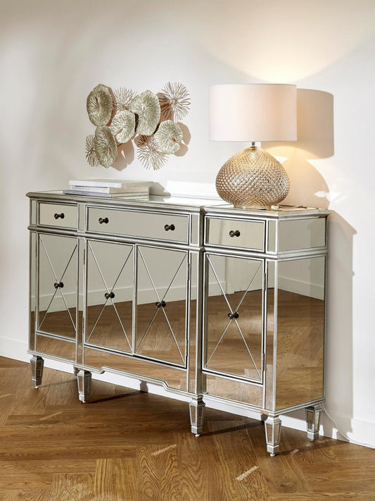 BUFFET MIROIR ROMANE 165x45x91,5CM