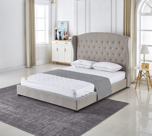 LIT BERGERAC TAUPE 160x200 cm