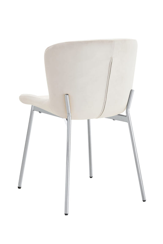 CHAISE HAILEY PIED CHROME ASSISE ECRU