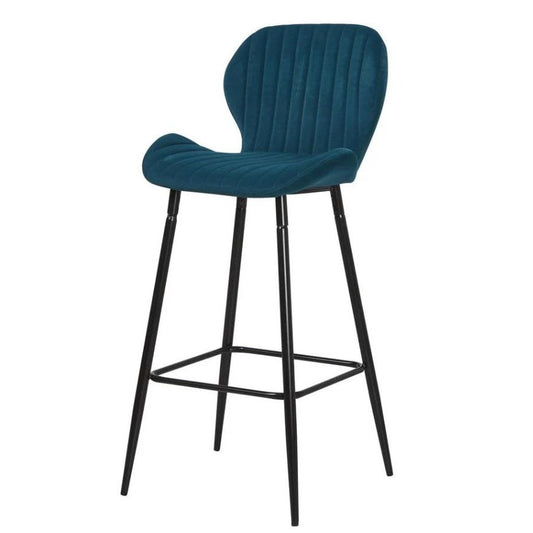 TABOURET DE BAR PRADO BLEU CANARD