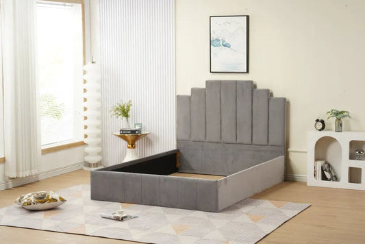 Cadre de lit PIANO velours 160x200 cm