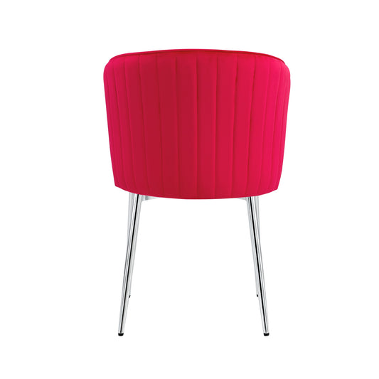 CHAISE DIANA CHROME VELOURS FUSHIA