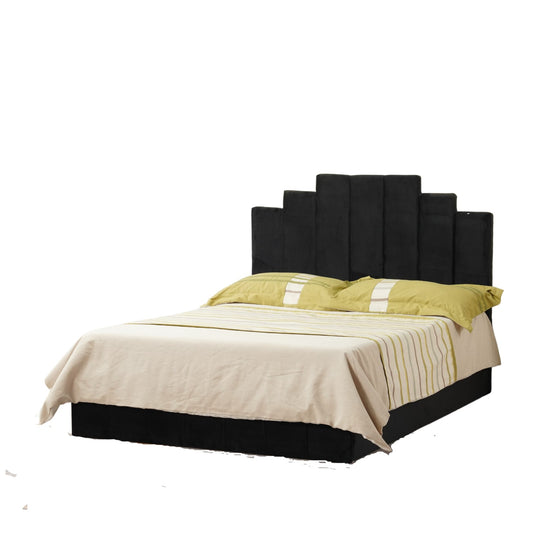 CADRE DE LIT PIANO NOIR 160x200 cm