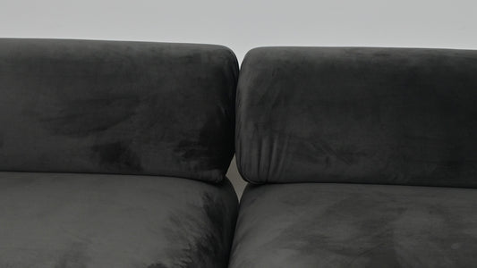 CANAPE OSLO VELOURS ANTHRACITE 285x185cm