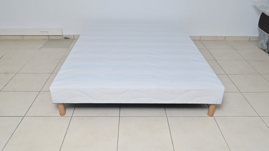 SOMMIER TAPISSIER 140x190 cm + PIEDS OFFERTS