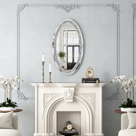 MIRROR MURAL OVAL EN MDF COLLECTION ECLAT