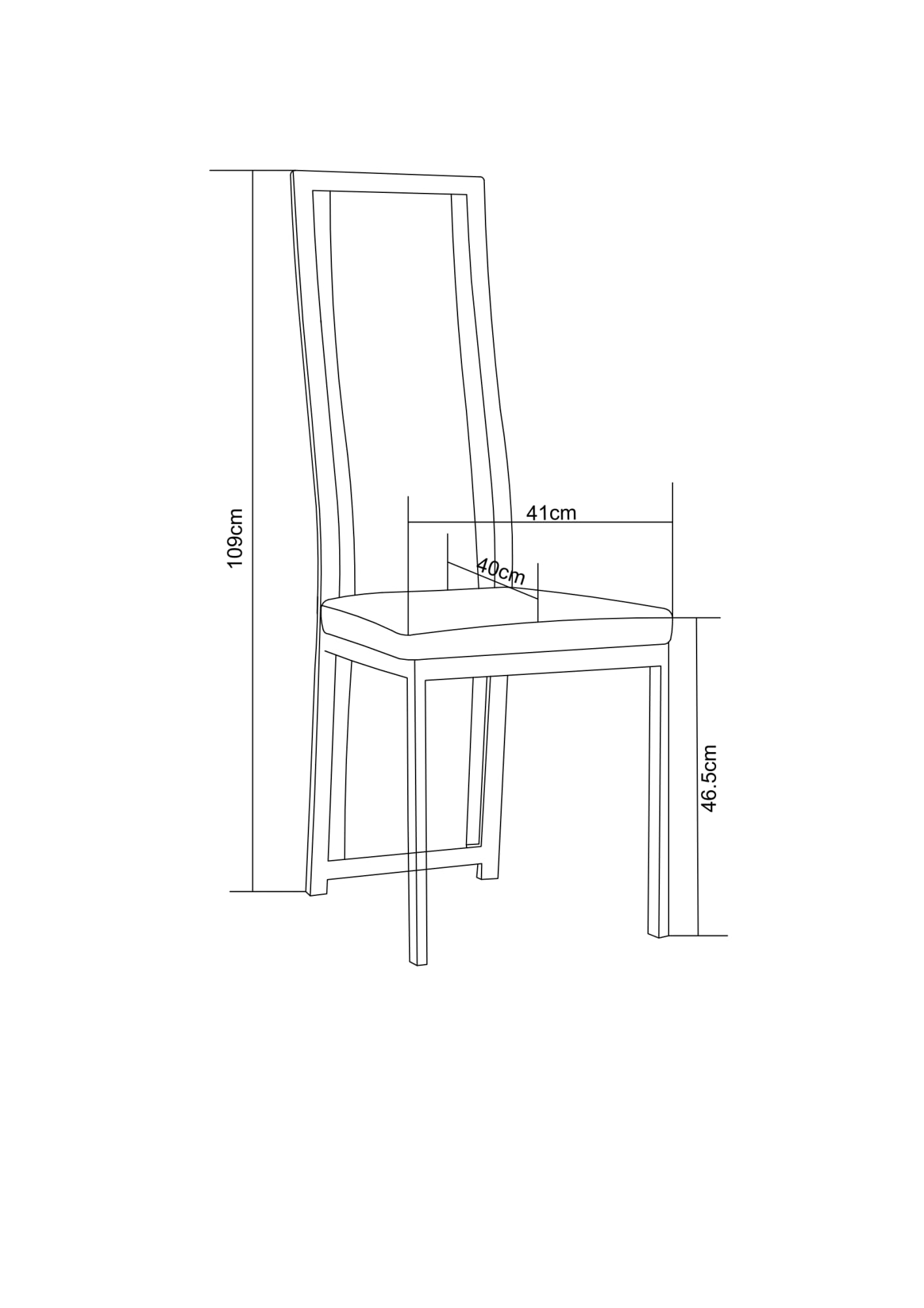 CHAISE DANA GOLD SIMILICUIR CROCO NOIR