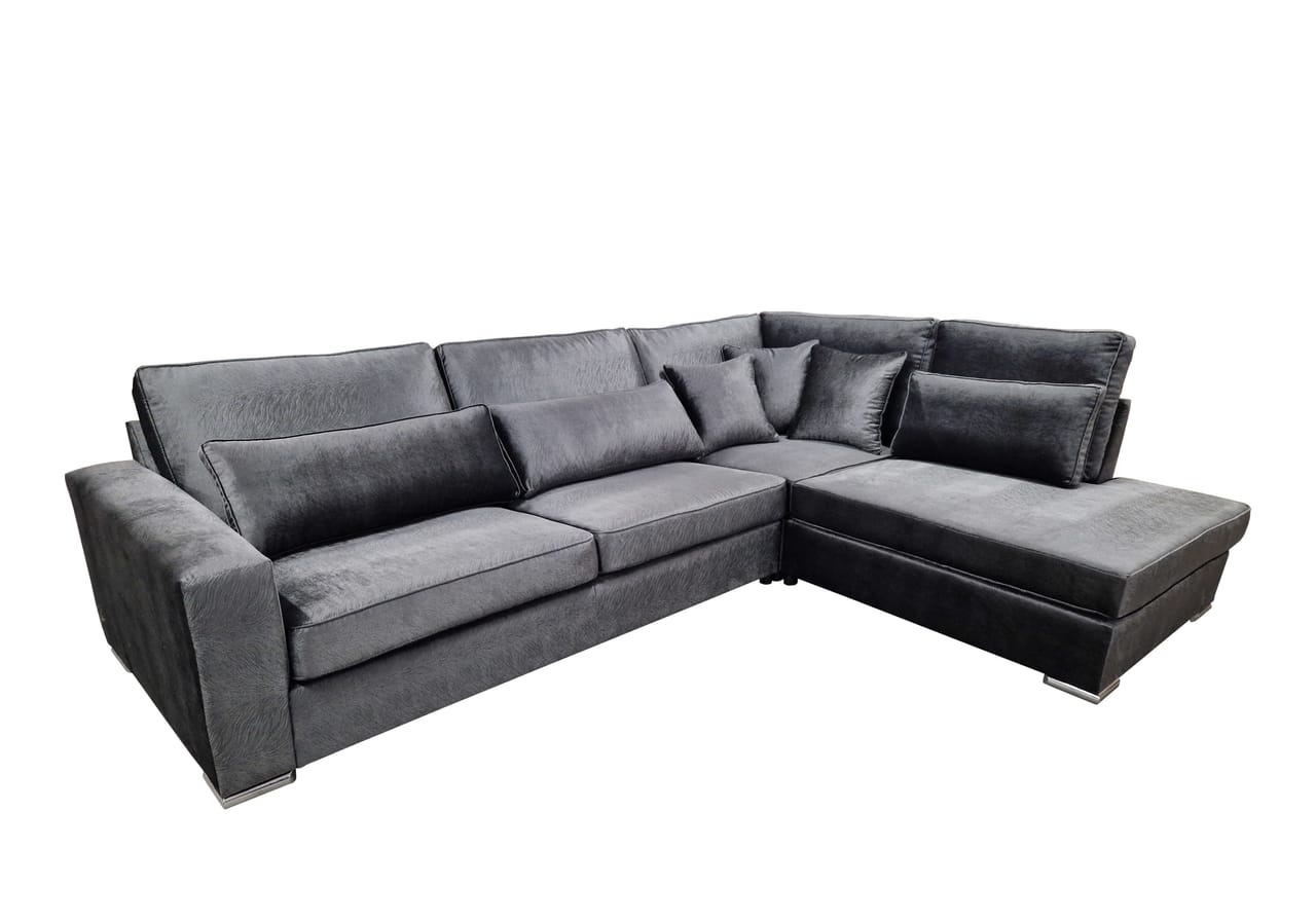 CANAPE BRISTOL ANGLE DROIT MARA ANTHRACITE 316x230cm