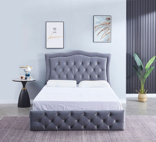 CADRE DE LIT TREND GRIS 140