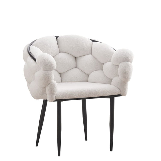 CHAISE BALLON DOUDOU PIED METAL NOIR