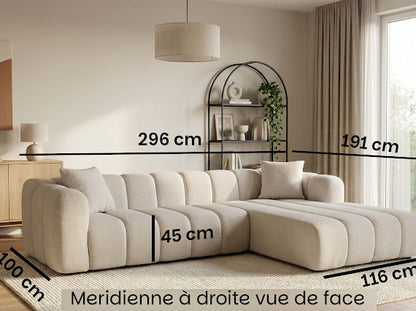 Canapé Lupo angle beige