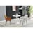 Lot de 2 chaises COLORADO assise velours c?telé et pieds métal