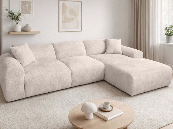 Canapé Cloudy angle beige 290x177