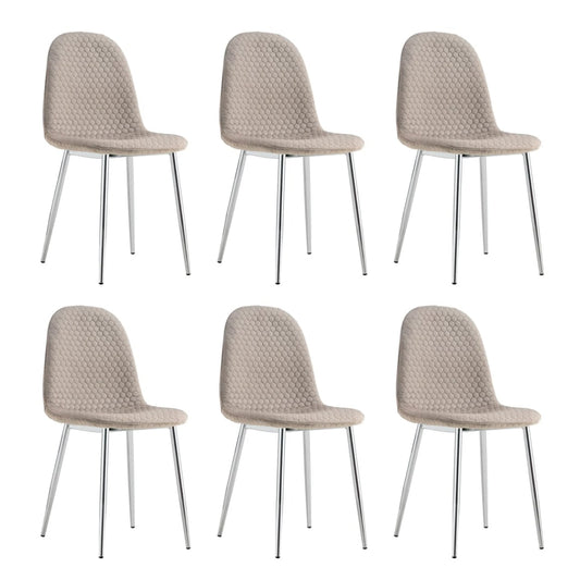 Lot de chaises Scandinave ALVEOLE Chrome