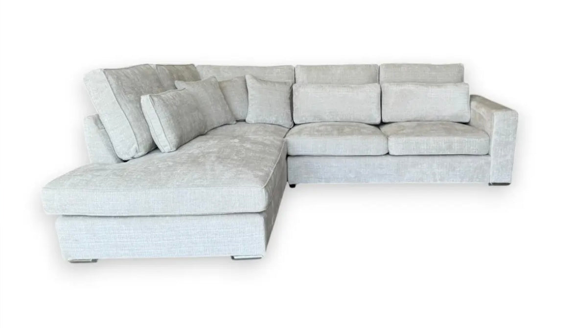 CANAPE MARBELLA ANGLE GAUCHE LIGHT GRIS 315X230cm