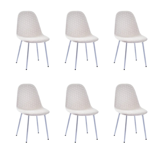 Lot de chaises Scandinave ALVEOLE Chrome