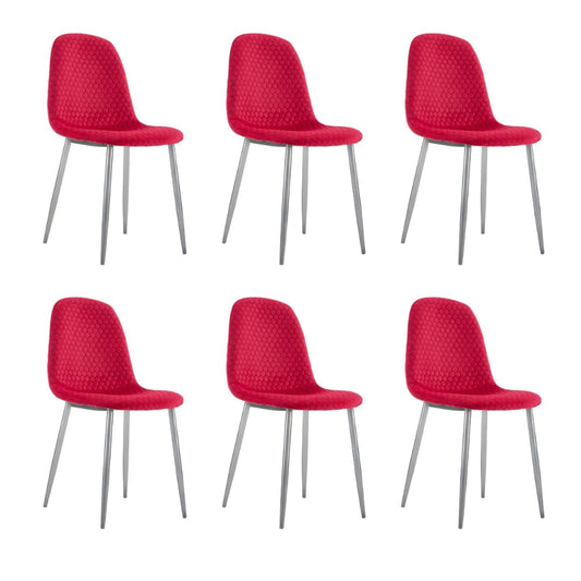 Lot de chaises Scandinave ALVEOLE Chrome