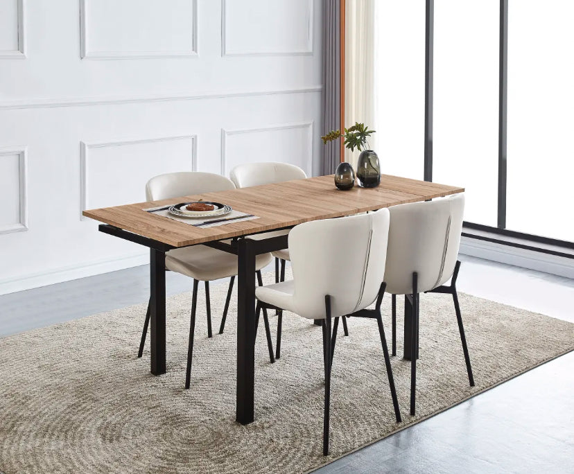 Table extensible BORA en bois Chêne