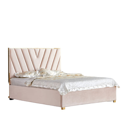 LIT VERA VELOURS BEIGE 160X200 cm