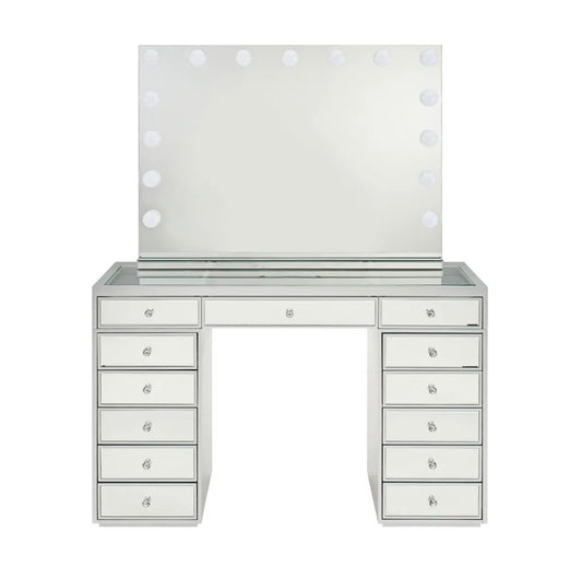 ENSEMBLE COIFFEUSE MIROIR + MIROIR BLUETOOTH AVEC LED