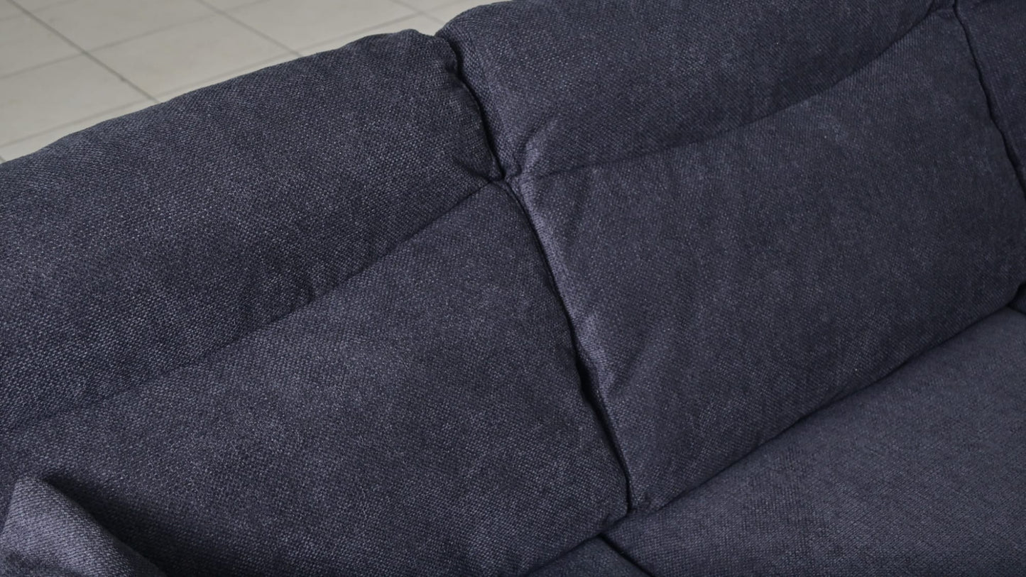 CANAPE AMALFI CONVERTIBLE ANGLE REVERSIBLE TISSUS ANTHRACITE WATERPROOF 238X155CM