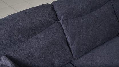 CANAPE AMALFI CONVERTIBLE ANGLE REVERSIBLE TISSUS ANTHRACITE WATERPROOF 238X155CM