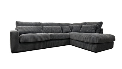AMBERT AG(CANAPE AMBERT ANGLE GAUCHE TISSUS ANTHRACITE LAPIN) 320x230cm