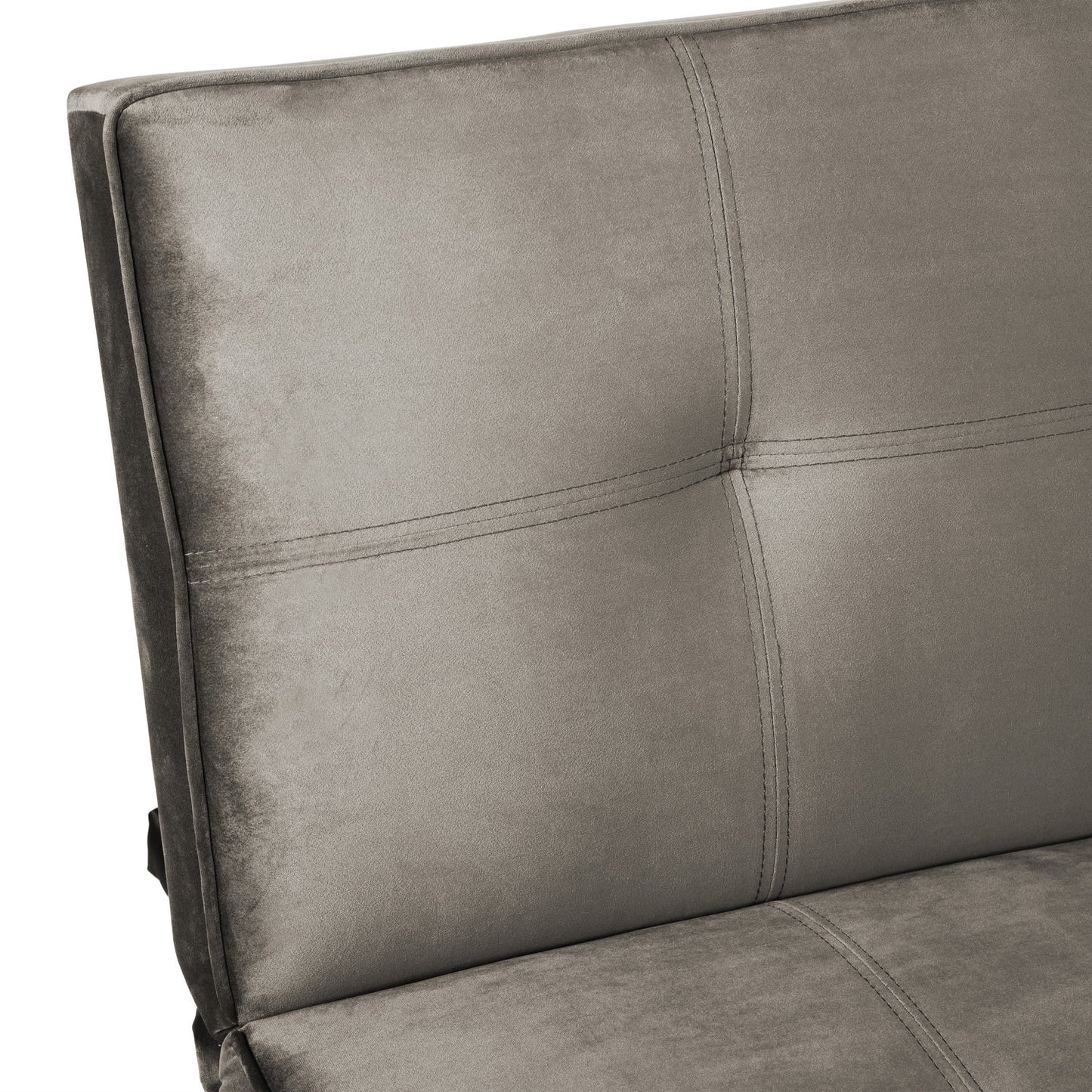 BANQUETTE CONVERTIBLE CLIC CLAC CHROME TAUPE