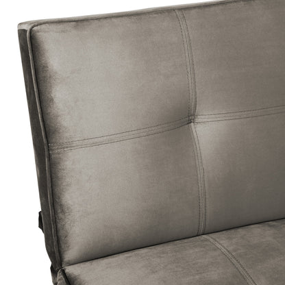 BANQUETTE CONVERTIBLE CLIC CLAC CHROME TAUPE