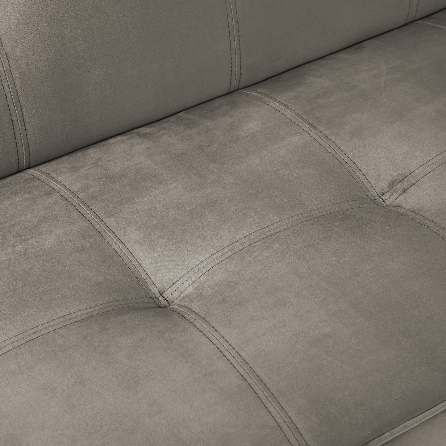 BANQUETTE CONVERTIBLE CLIC CLAC CHROME TAUPE