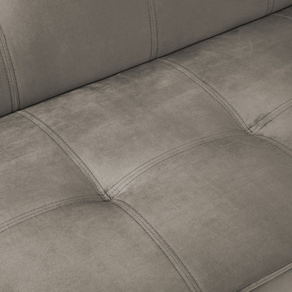 BANQUETTE CONVERTIBLE CLIC CLAC CHROME TAUPE