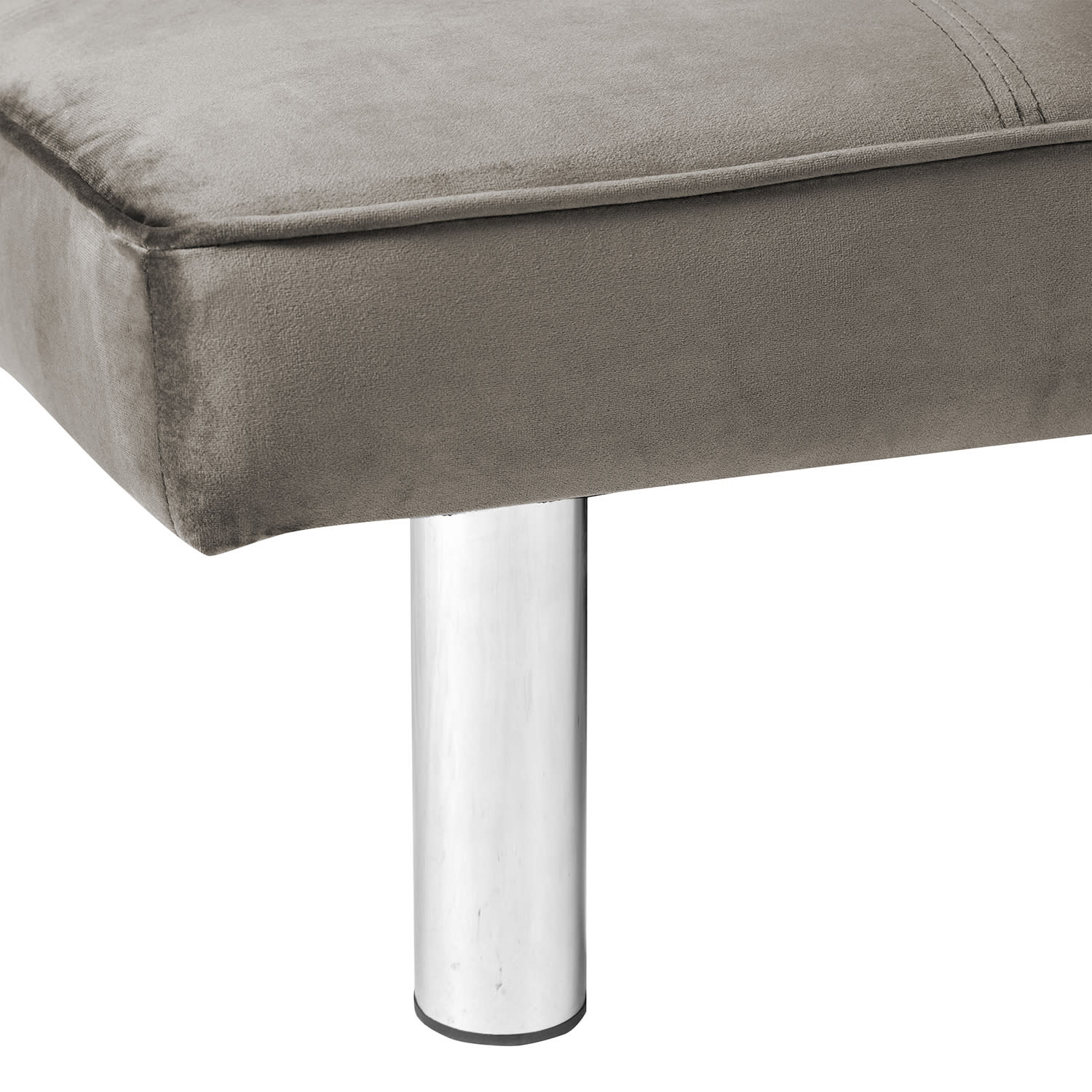 BANQUETTE CONVERTIBLE CLIC CLAC CHROME TAUPE
