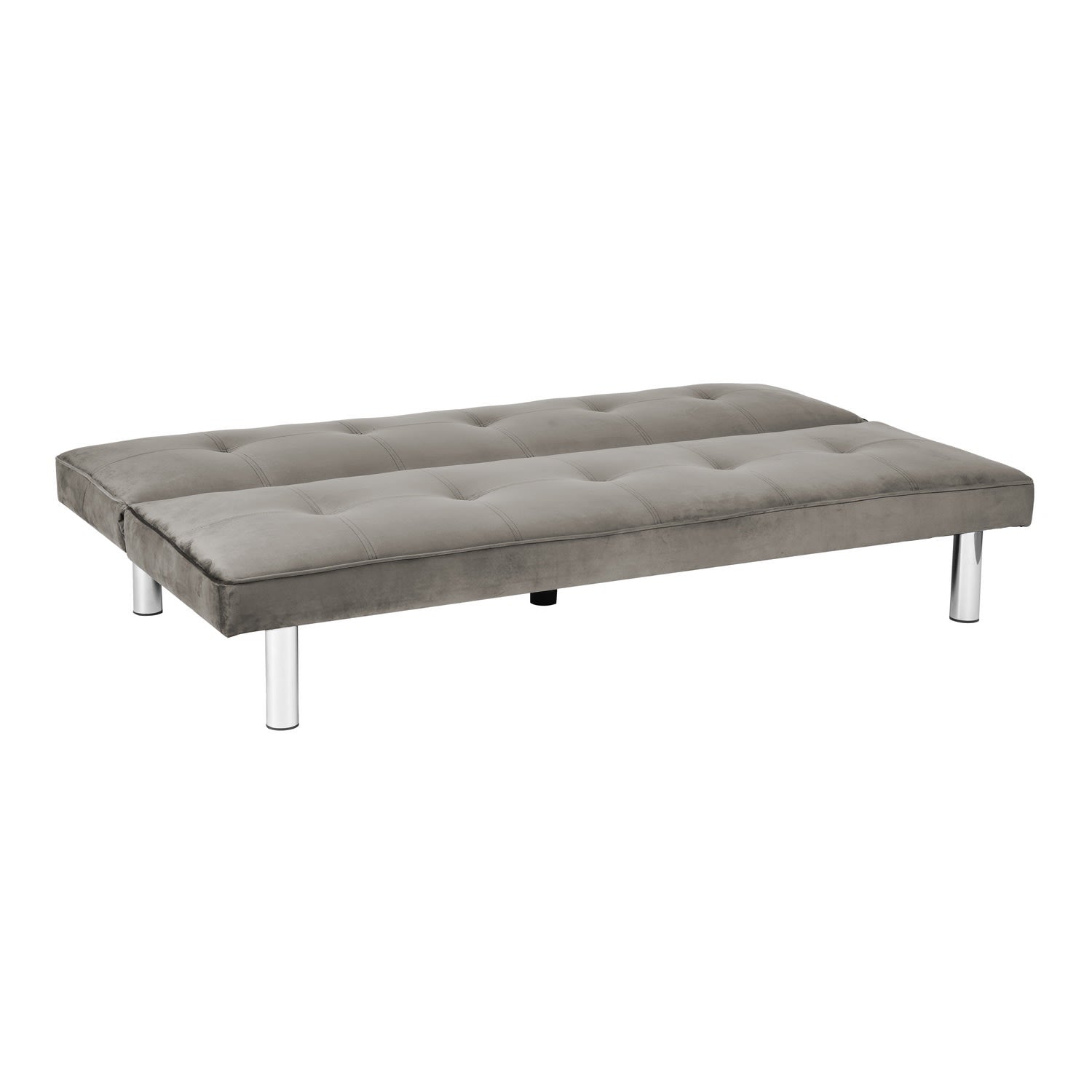 BANQUETTE CONVERTIBLE CLIC CLAC CHROME TAUPE