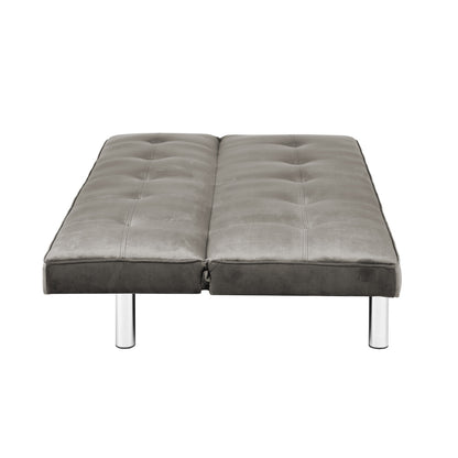 BANQUETTE CONVERTIBLE CLIC CLAC CHROME TAUPE
