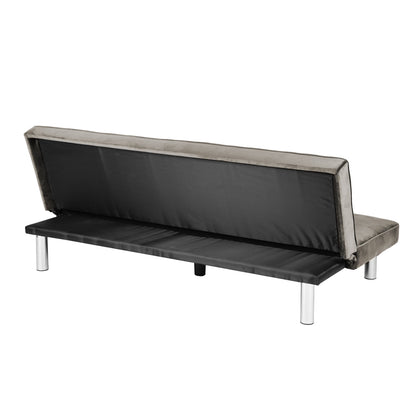 BANQUETTE CONVERTIBLE CLIC CLAC CHROME TAUPE