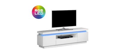 MEUBLE TV KATE BLANC 130x35x45 cm