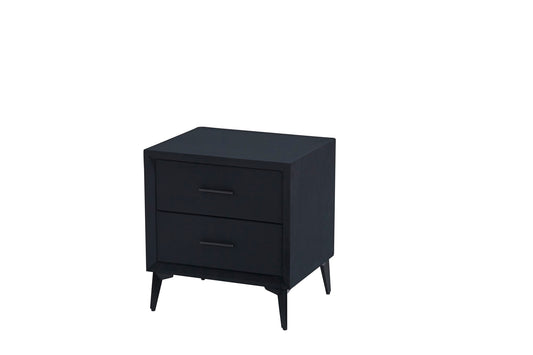 CHEVET NOBEL VELOURS NOIR 38x45x48cm