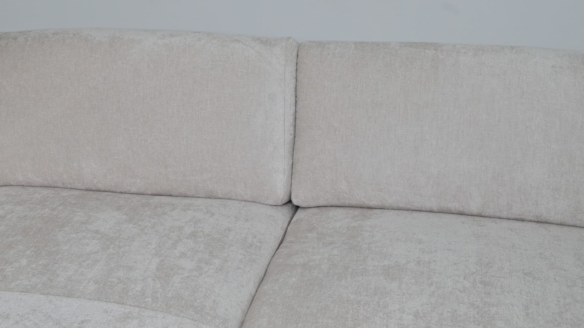 CARLTON CANAPE ANGLE DROIT TISSUS CHENILLE BEIGE 299x160cm