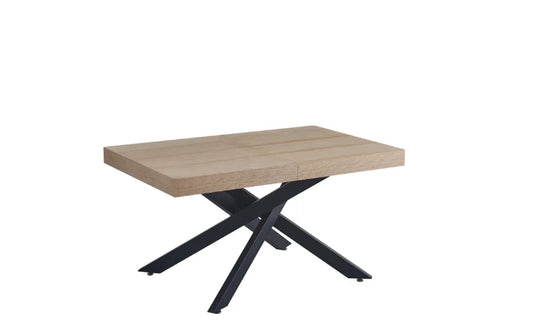 TABLE EXTENSIBLE A RALLONGE BALNI EN CHENE 140/220