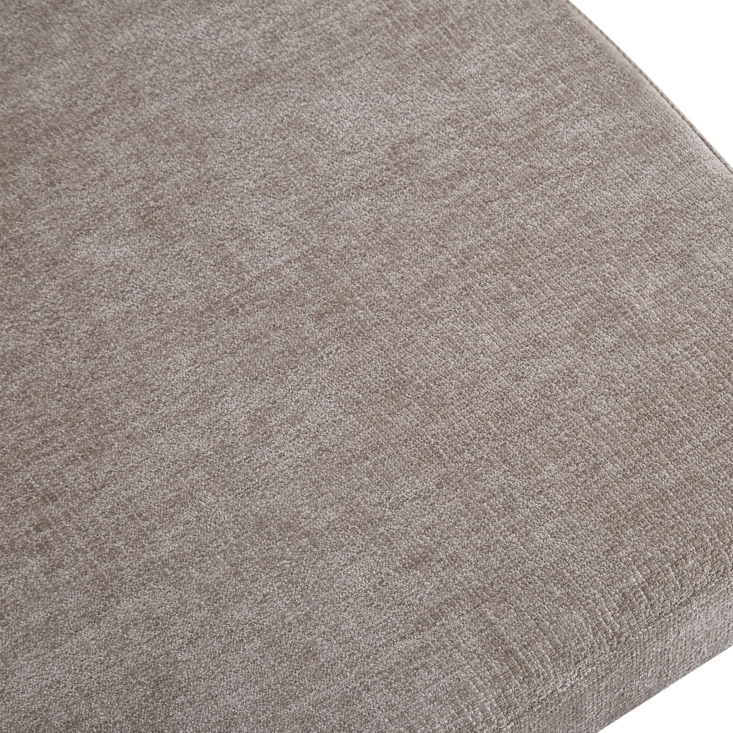 CHAISE  BAGUETTE PIED EFFET NOYER SERGE CHENILLE MOKA