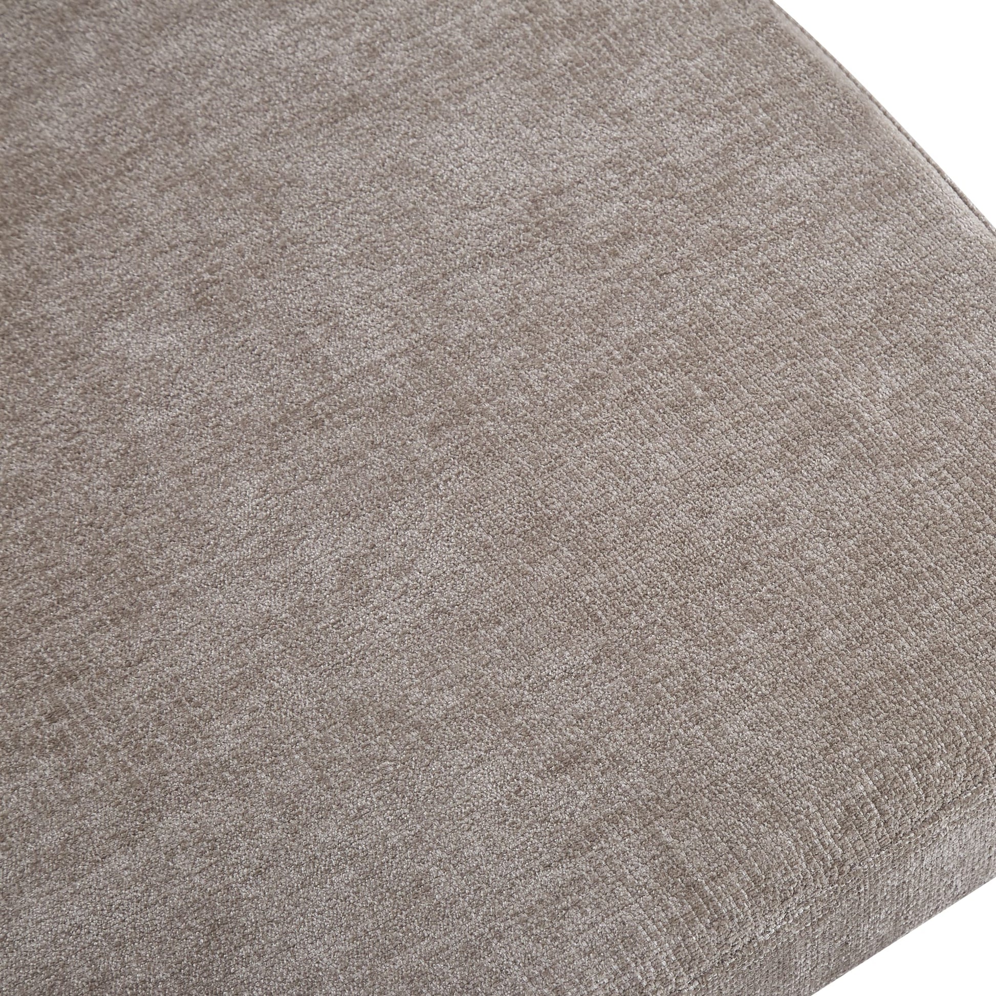 CHAISE  BAGUETTE PIED EFFET NOYER SERGE CHENILLE MOKA