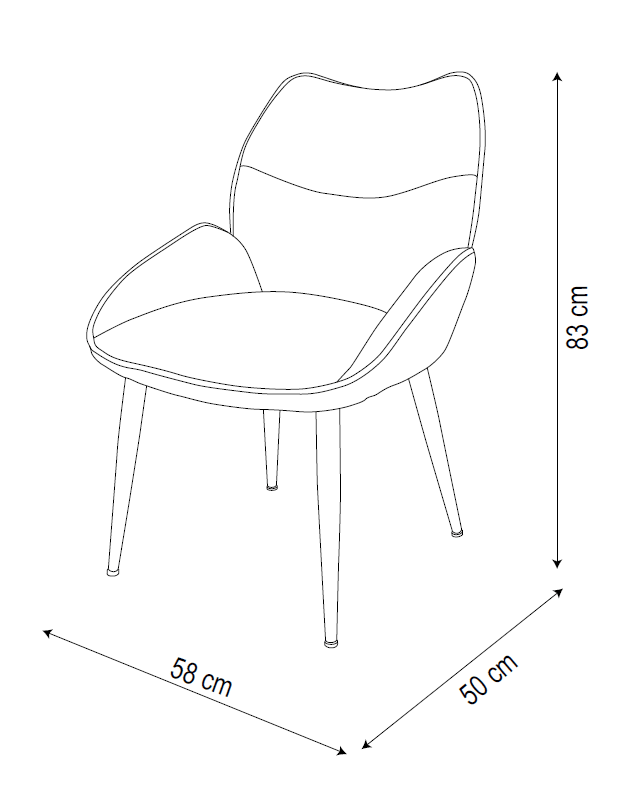 CHAISE LOHA PIED GOLD BEIGE