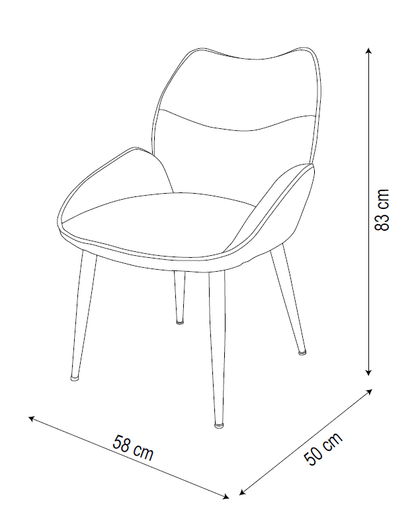 CHAISE LOHA PIED GOLD BEIGE