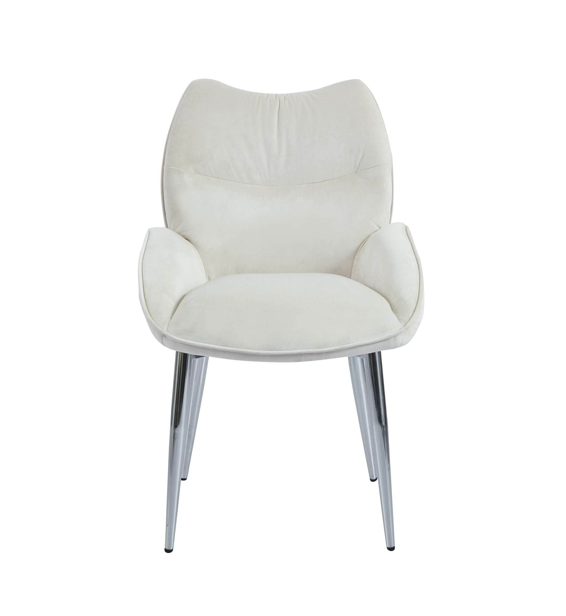CHAISE LOHA PIED CHROME BEIGE