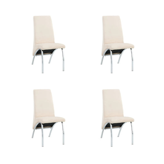 Lot de Chaises Fate chrome et velours